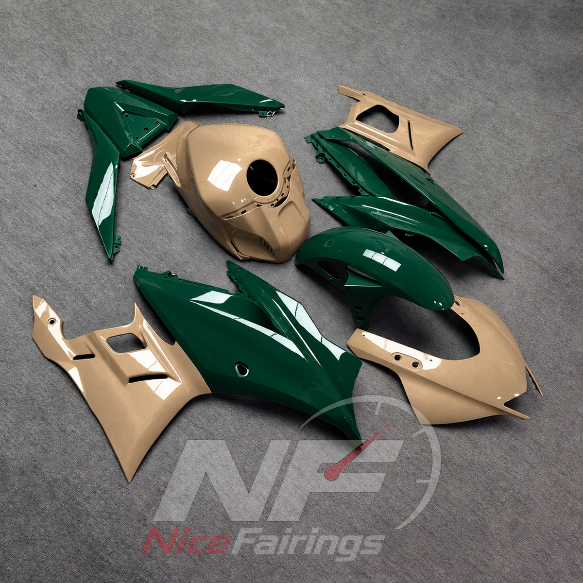 Custom-Painted Bodywork Kit Fits Yamaha YZF-R25 YZF-R3 2019-2024 | NiceFairings - side angle image
