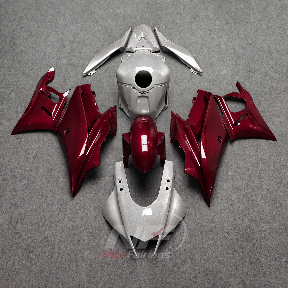 Custom-Painted Motorcycle Fairings Compatible with Yamaha YZF-R25 YZF-R3 2019-2024 | NiceFairings - main product image