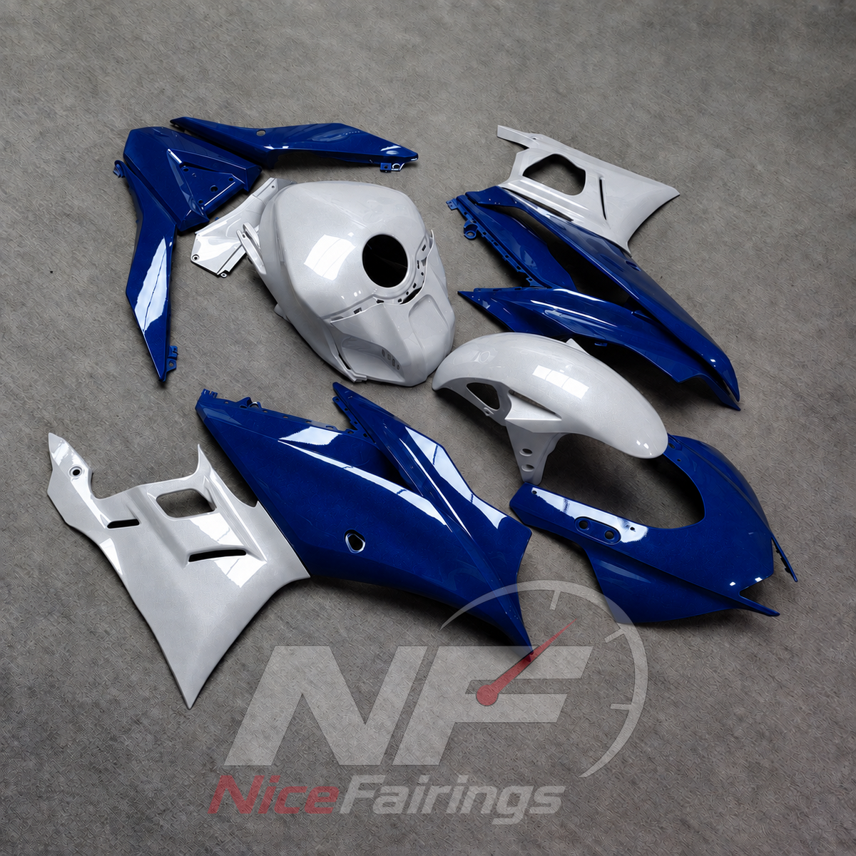 Aftermarket Replacement Fairing Panels Compatible with Yamaha YZF-R25 YZF-R3 2019-2024 | NiceFairings - front angle image