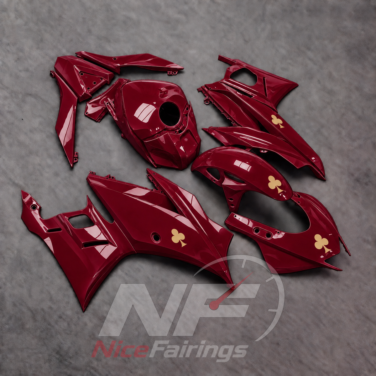 Custom-Painted Bodywork Kit Fits Yamaha YZF-R25 YZF-R3 2019-2024 | NiceFairings - front angle image