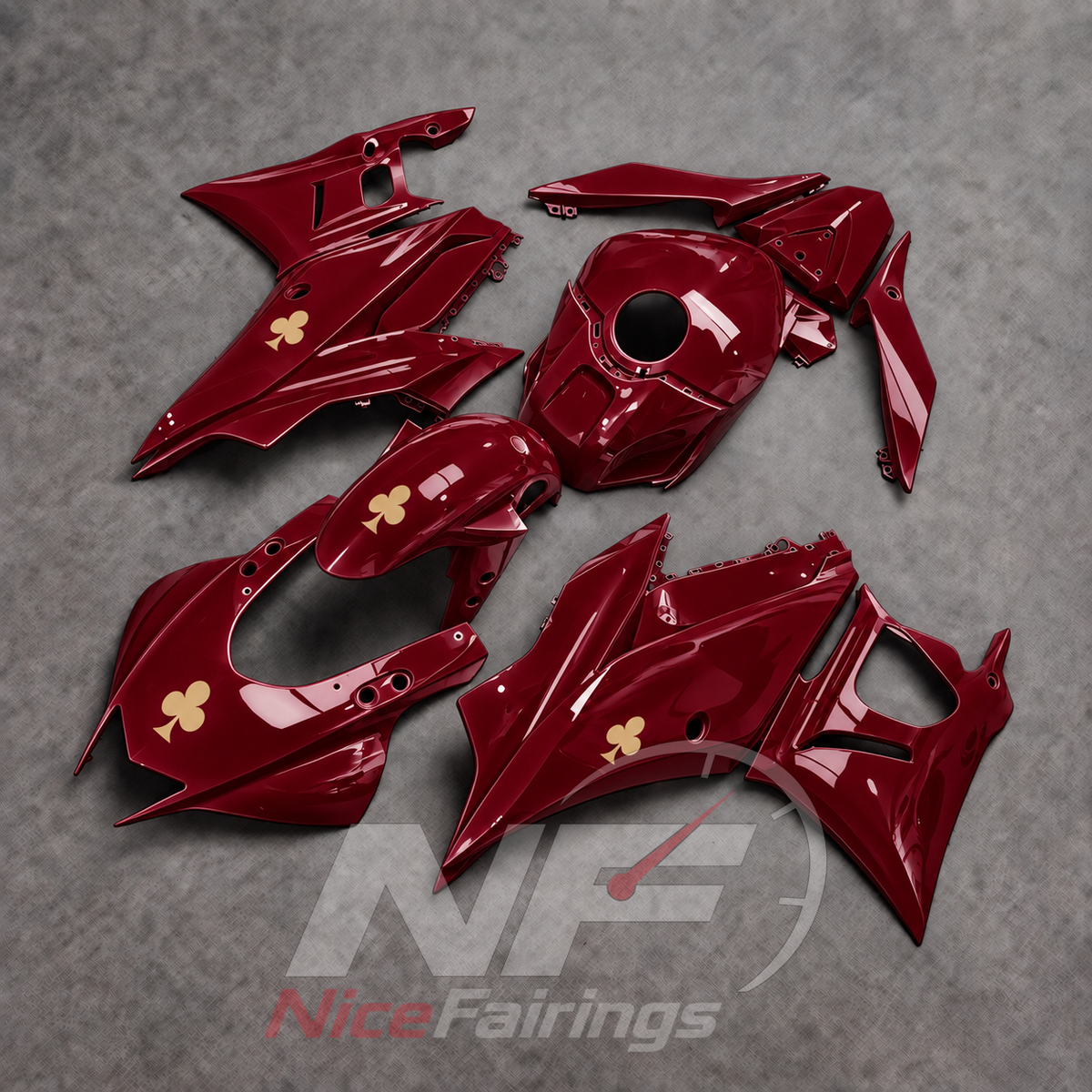 Custom-Painted Bodywork Kit Fits Yamaha YZF-R25 YZF-R3 2019-2024 | NiceFairings - side angle image