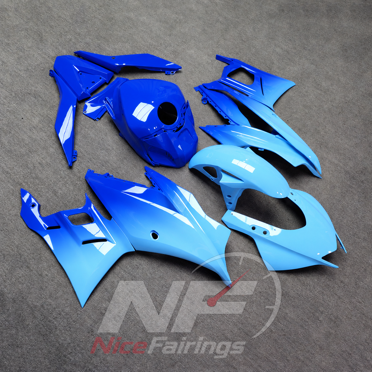 Aftermarket Sportbike Bodywork Set Fits Yamaha YZF-R25 YZF-R3 2019-2024 | NiceFairings - side angle image