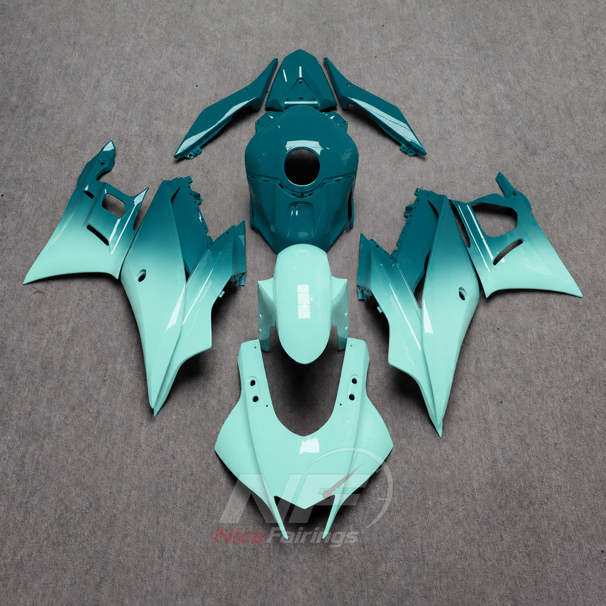 Aftermarket Sportbike Bodywork Set Fits Yamaha YZF-R25 YZF-R3 2019-2024 | NiceFairings - paint design NO.3 option image