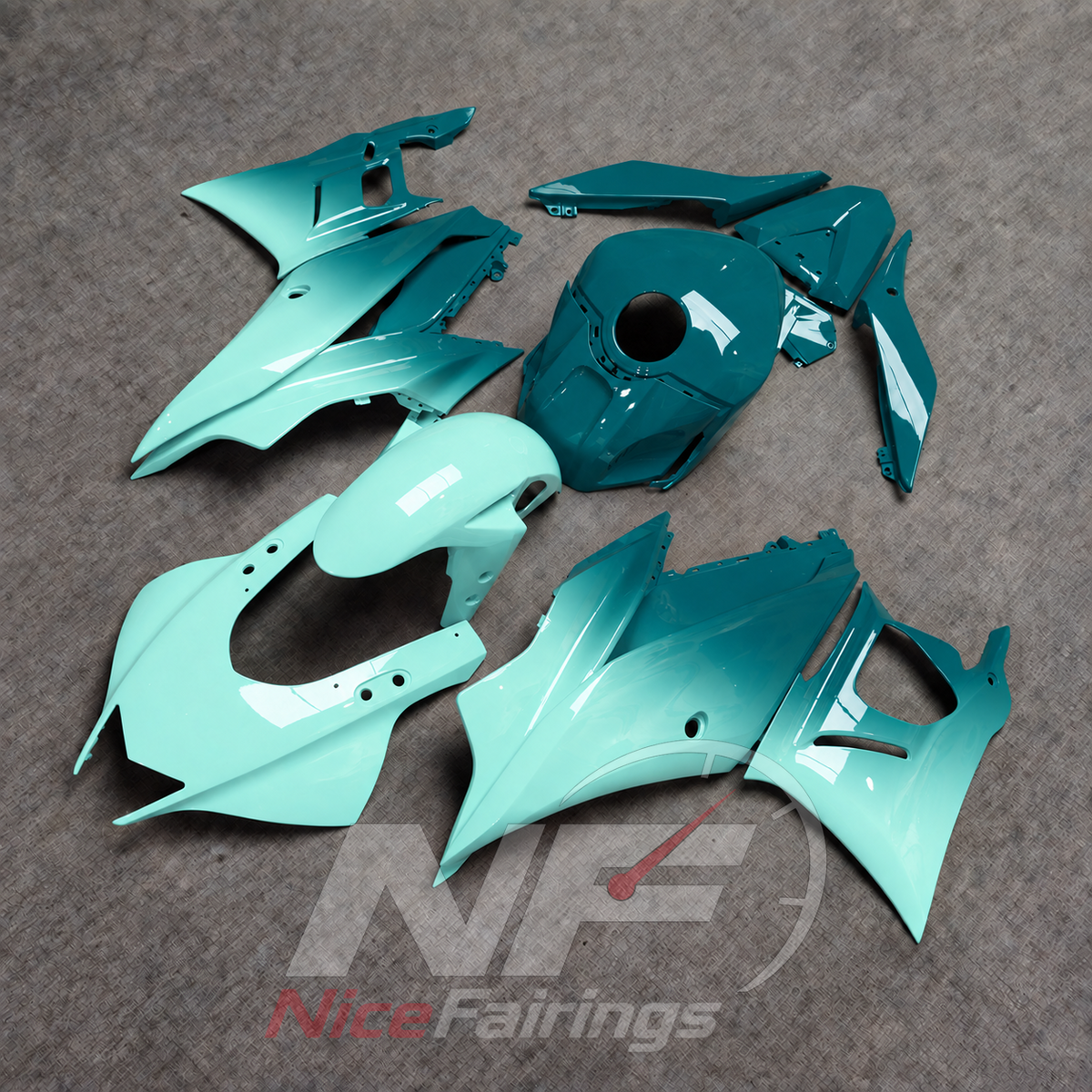 Replacement Motorcycle Fairing Set Fits Yamaha YZF-R25 YZF-R3 2019-2024 | NiceFairings - side angle image