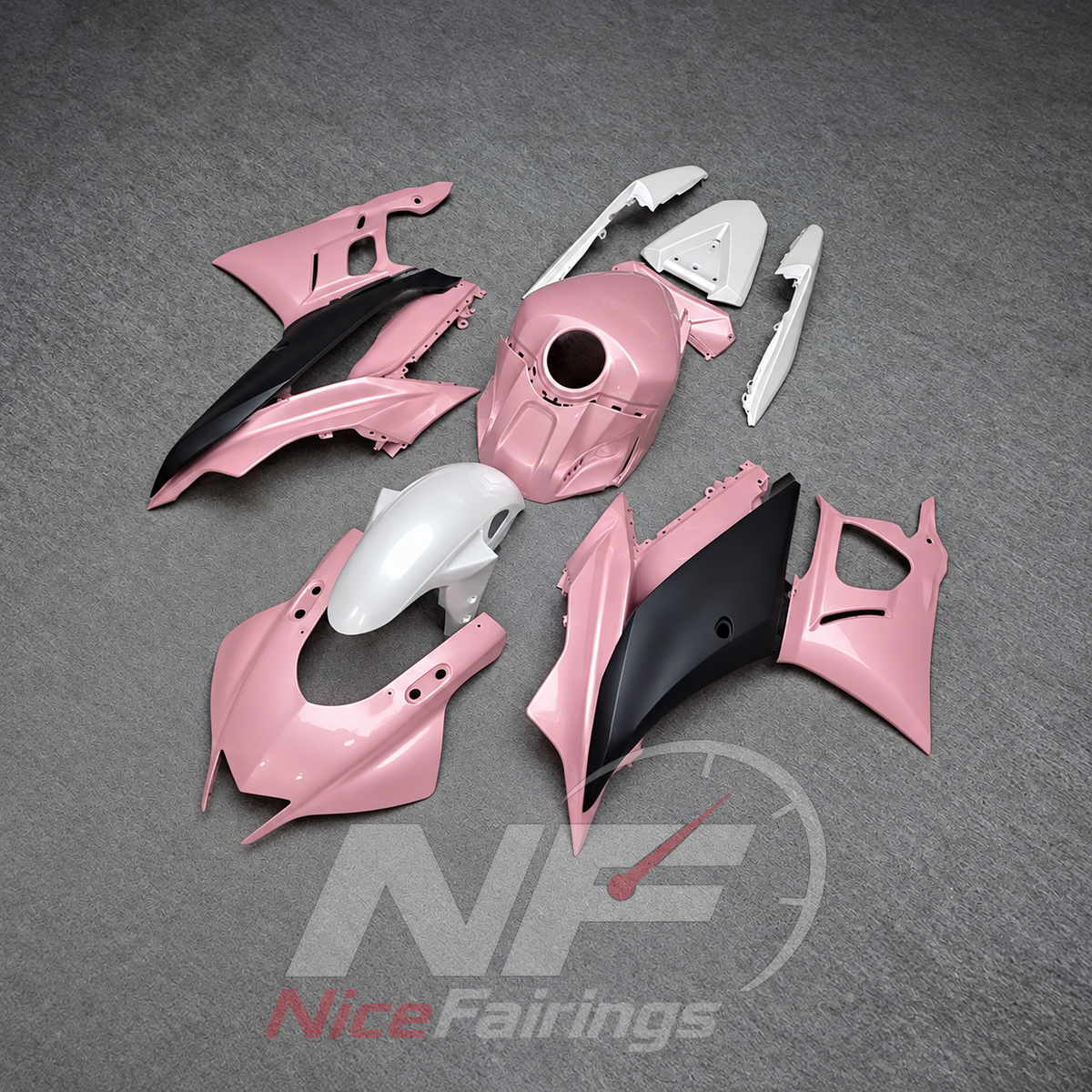 Custom-Painted Motorcycle Fairings Compatible with Yamaha YZF-R25 YZF-R3 2019-2024 | NiceFairings - side angle image