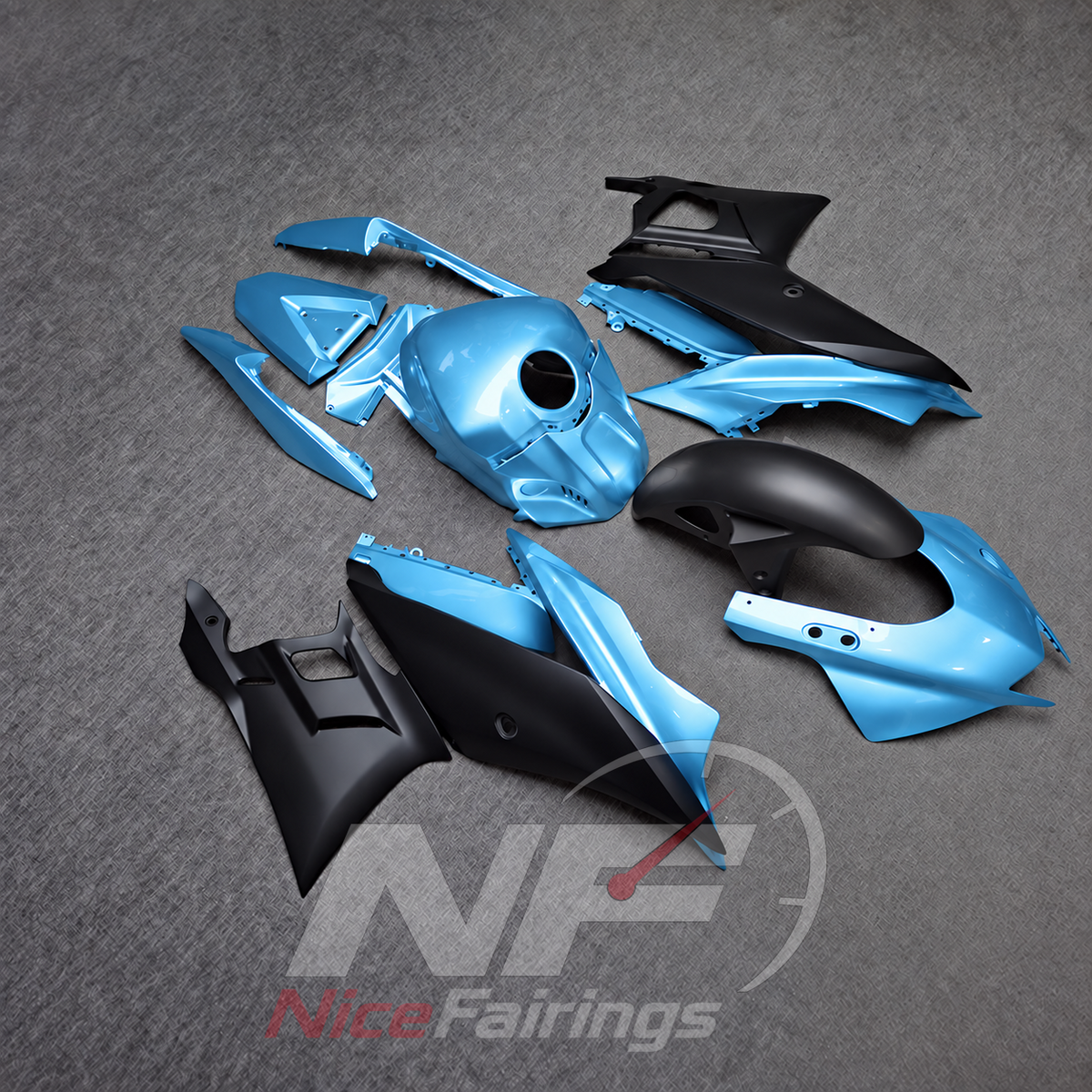 Custom-Painted Fairing Kit Fits Yamaha YZF-R25 YZF-R3 2019-2024 | NiceFairings - front angle image
