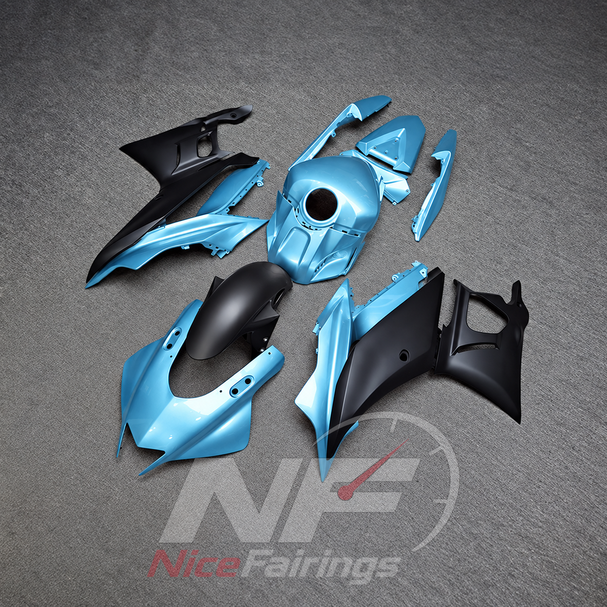 Custom-Painted Fairing Kit Fits Yamaha YZF-R25 YZF-R3 2019-2024 | NiceFairings - side angle image