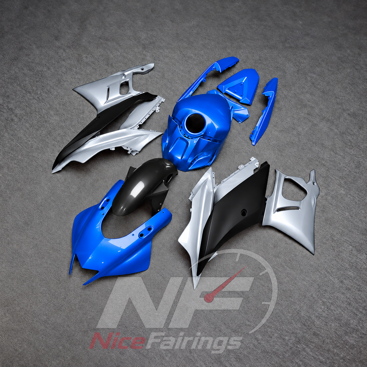 Aftermarket Sportbike Bodywork Set Fits Yamaha YZF-R25 YZF-R3 2019-2024 | NiceFairings - side angle image