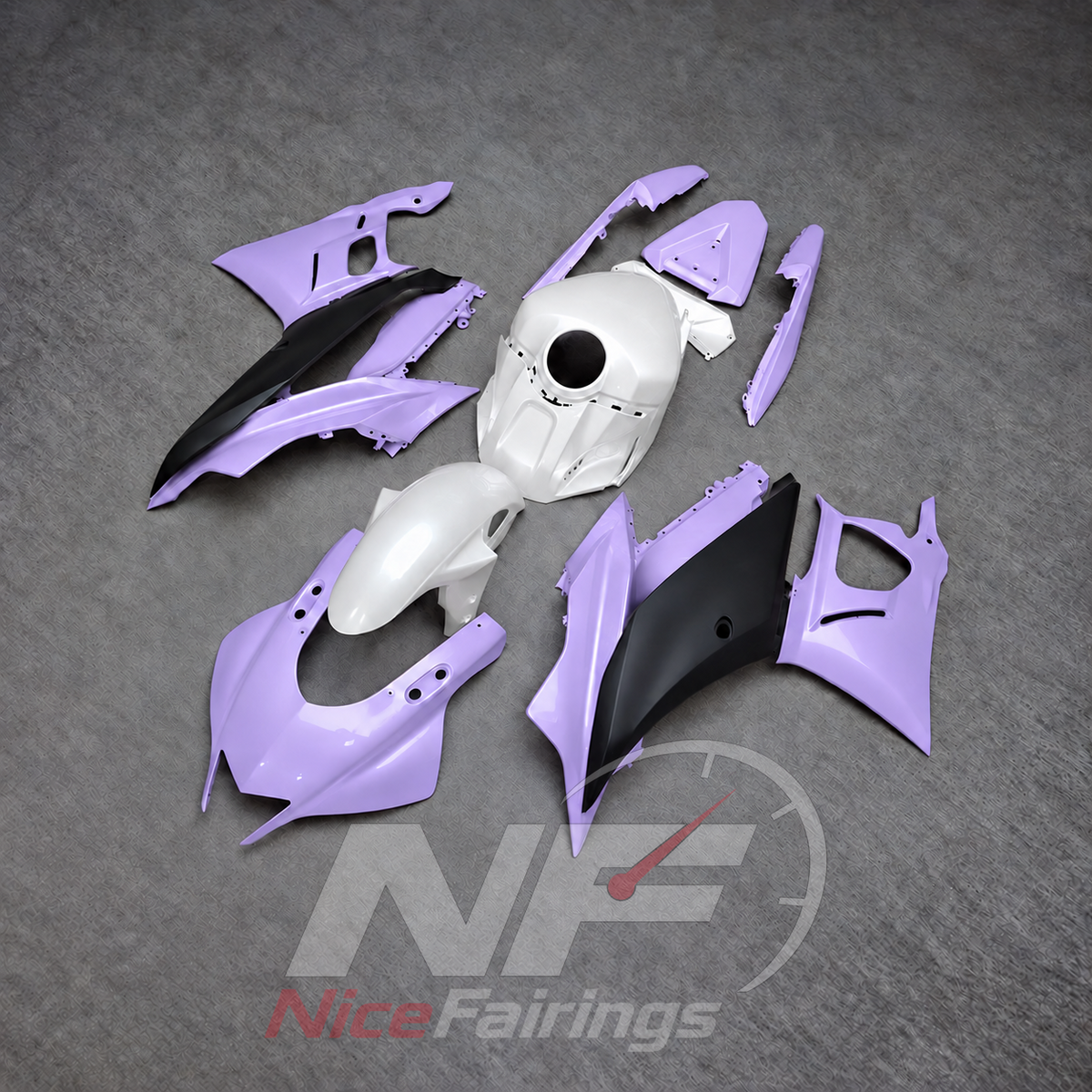 Custom-Painted Bodywork Kit Fits Yamaha YZF-R25 YZF-R3 2019-2024 | NiceFairings - front angle image