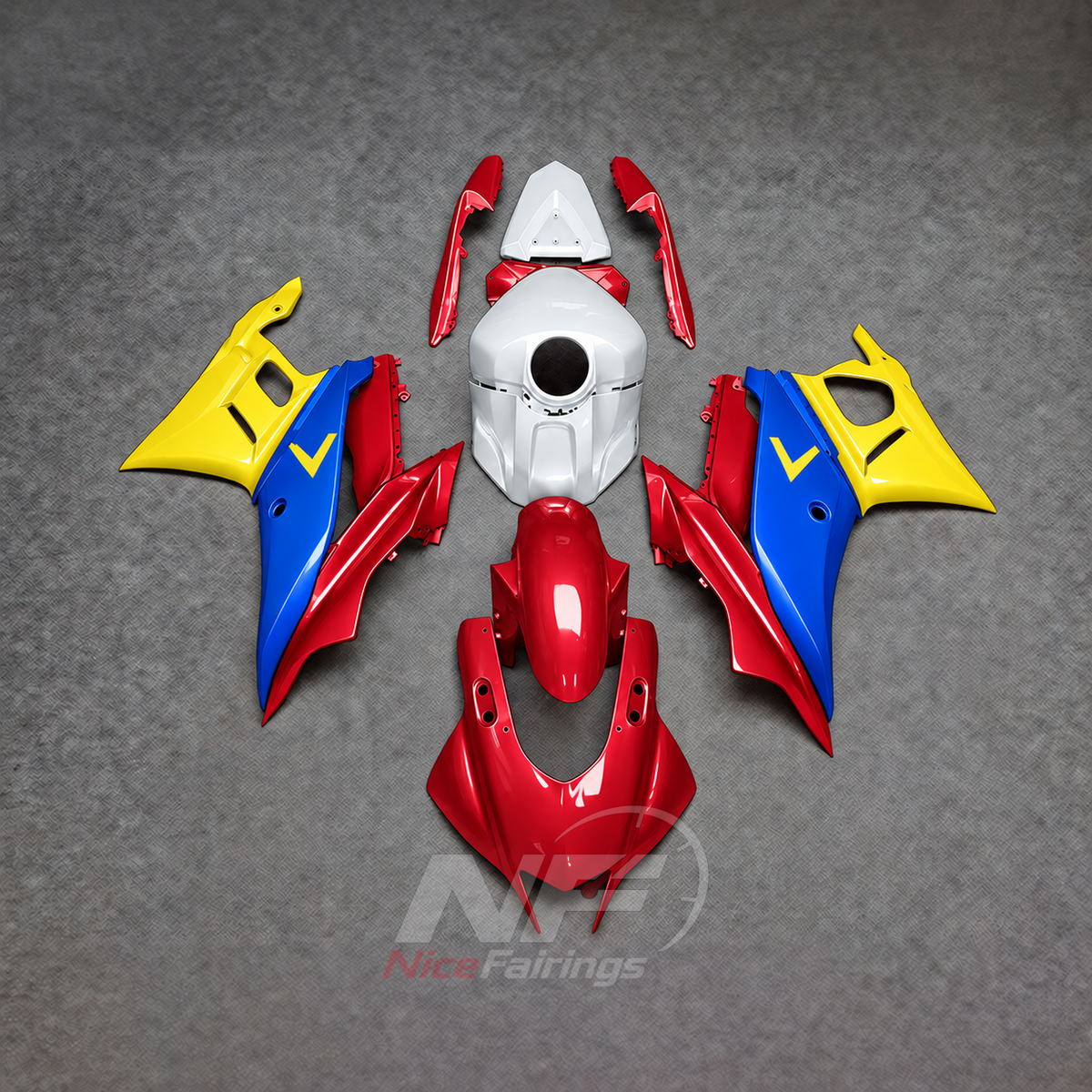 Custom-Painted Motorcycle Fairings Compatible with Yamaha YZF-R25 YZF-R3 2019-2024 | NiceFairings - main product image