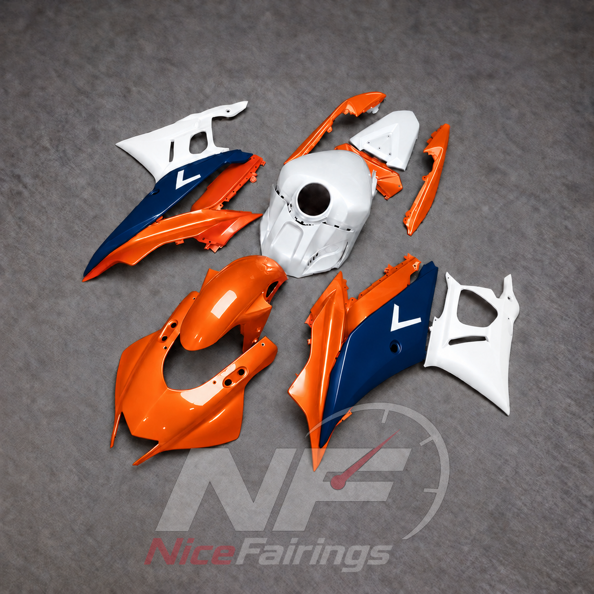 Custom-Painted Fairing Kit Fits Yamaha YZF-R25 YZF-R3 2019-2024 | NiceFairings - side angle image