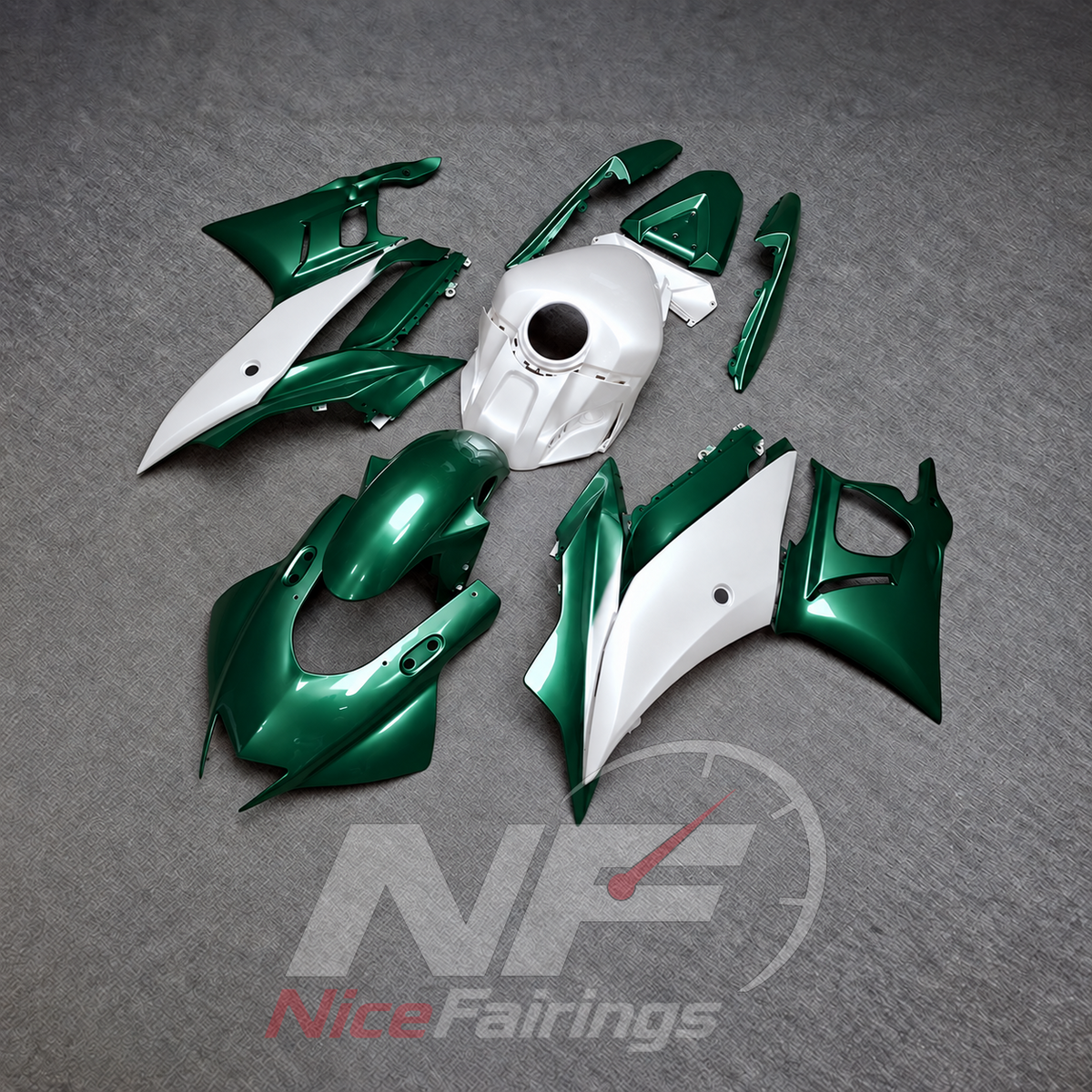Custom-Painted Bodywork Kit Fits Yamaha YZF-R25 YZF-R3 2019-2024 | NiceFairings - side angle image