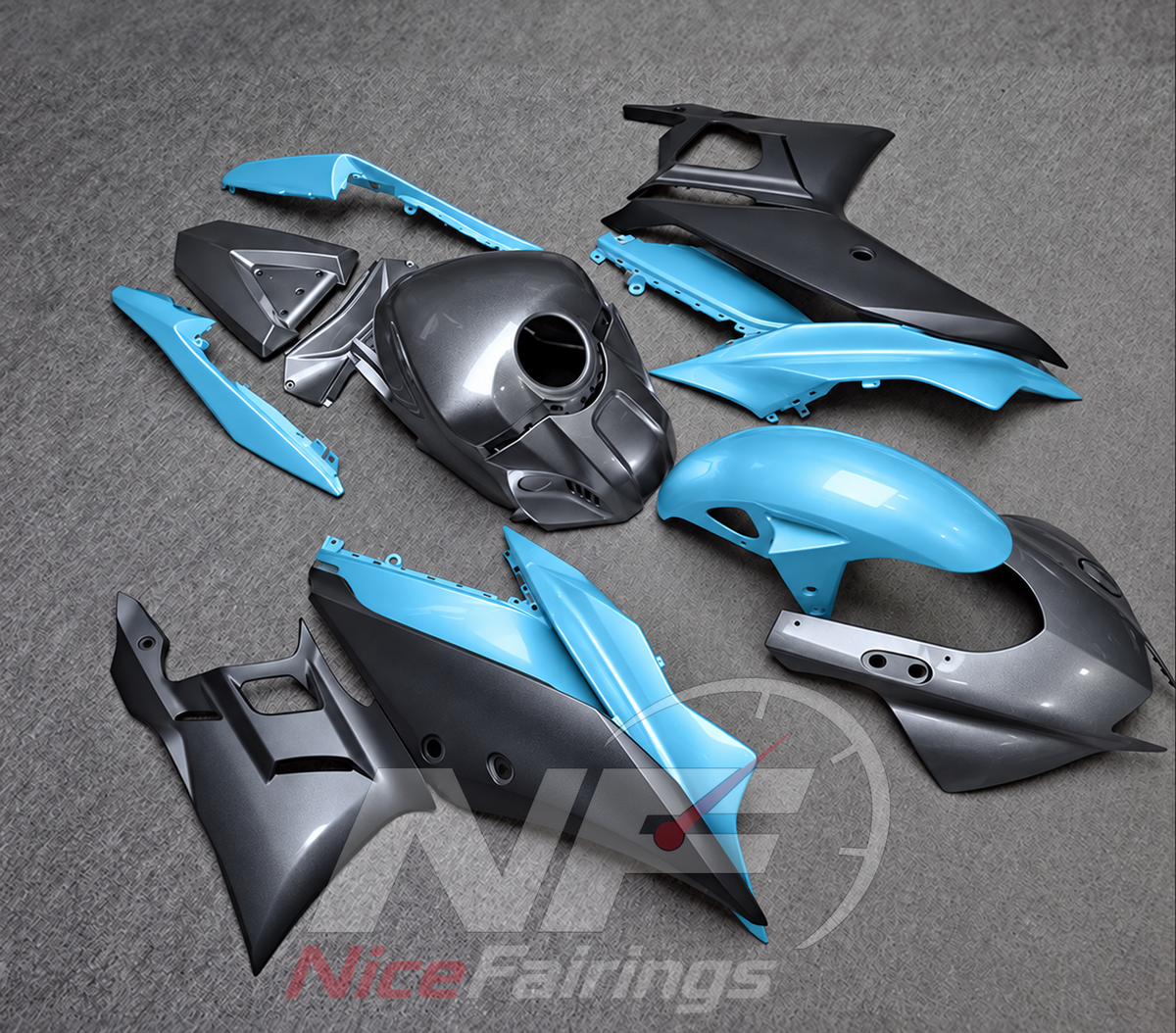 Aftermarket Motorcycle Fairing Kit Fits Yamaha YZF-R25 YZF-R3 2019-2024 | NiceFairings - front angle image