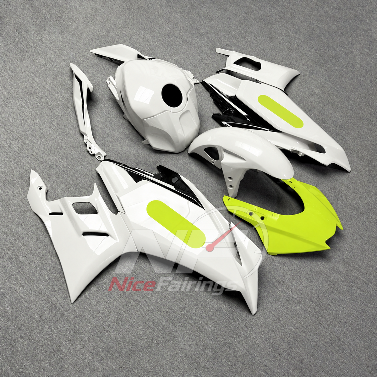 Custom-Painted Motorcycle Fairings Compatible with Yamaha YZF-R25 YZF-R3 2025-2026 | NiceFairings - front angle image