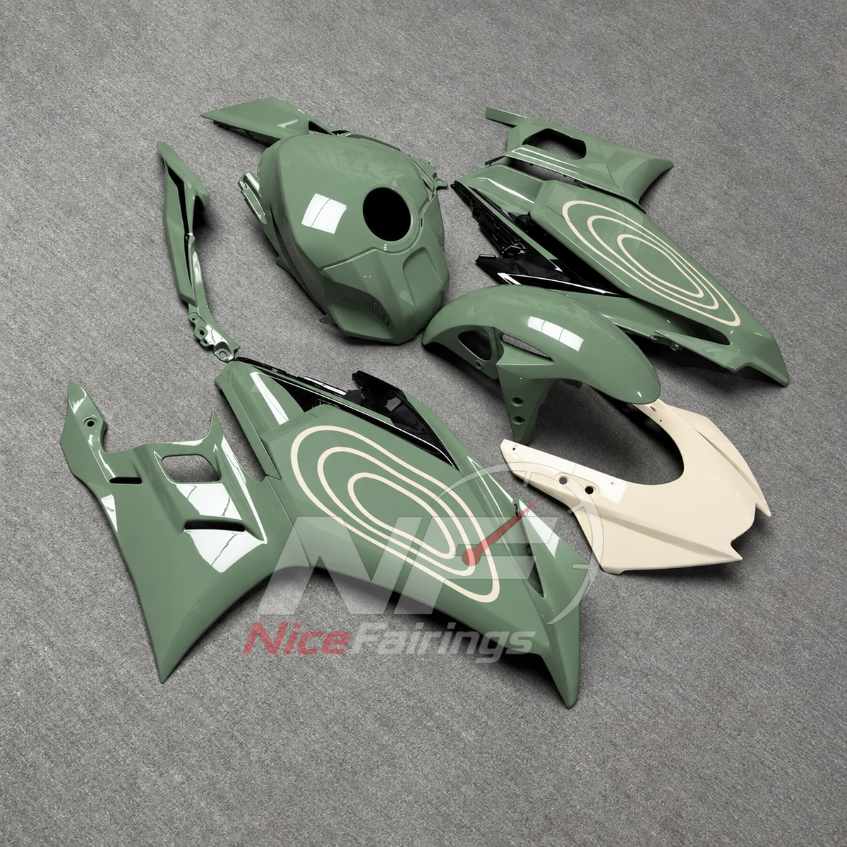 Aftermarket Replacement Fairing Panels Compatible with Yamaha YZF-R25 YZF-R3 2025-2026 | NiceFairings - side angle image