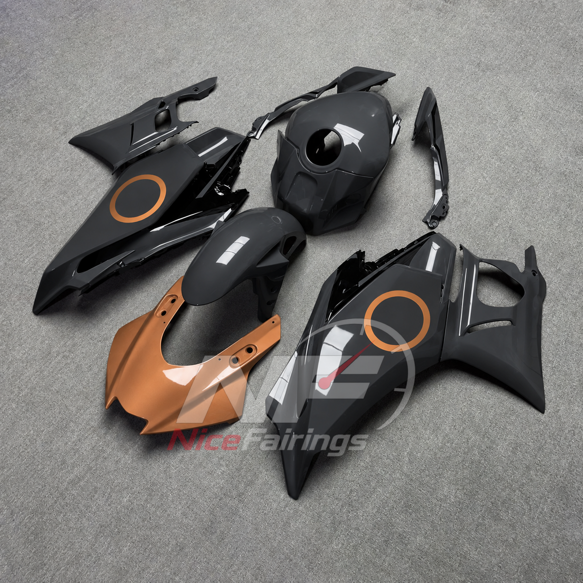 Custom-Painted Fairing Kit Fits Yamaha YZF-R25 YZF-R3 2025-2026 | NiceFairings - front angle image