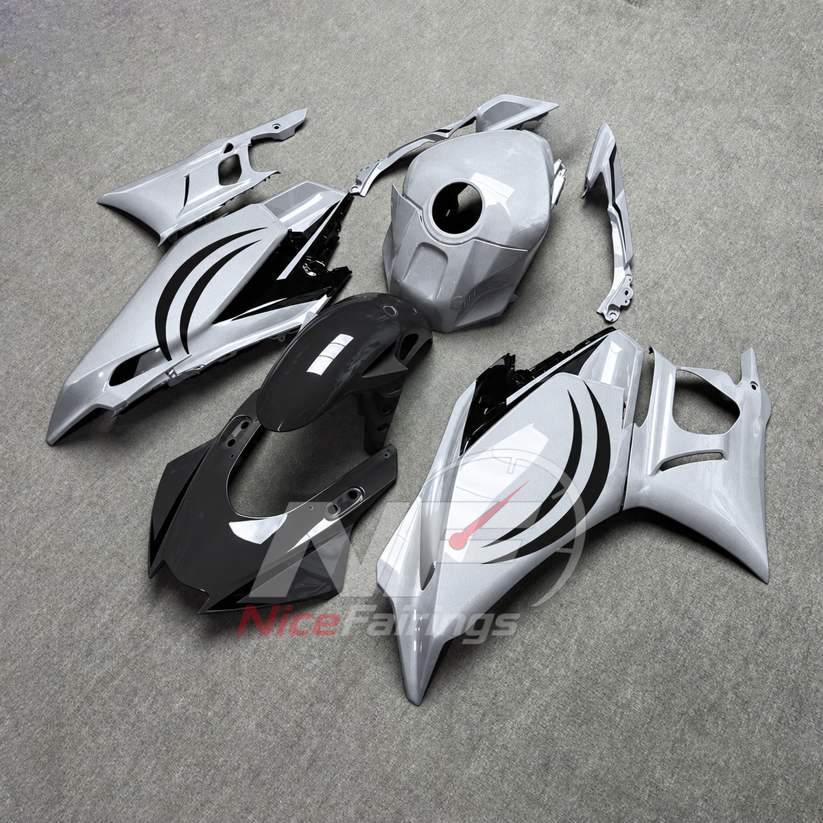 Aftermarket Sportbike Bodywork Set Fits Yamaha YZF-R25 YZF-R3 2025-2026 | NiceFairings - side angle image