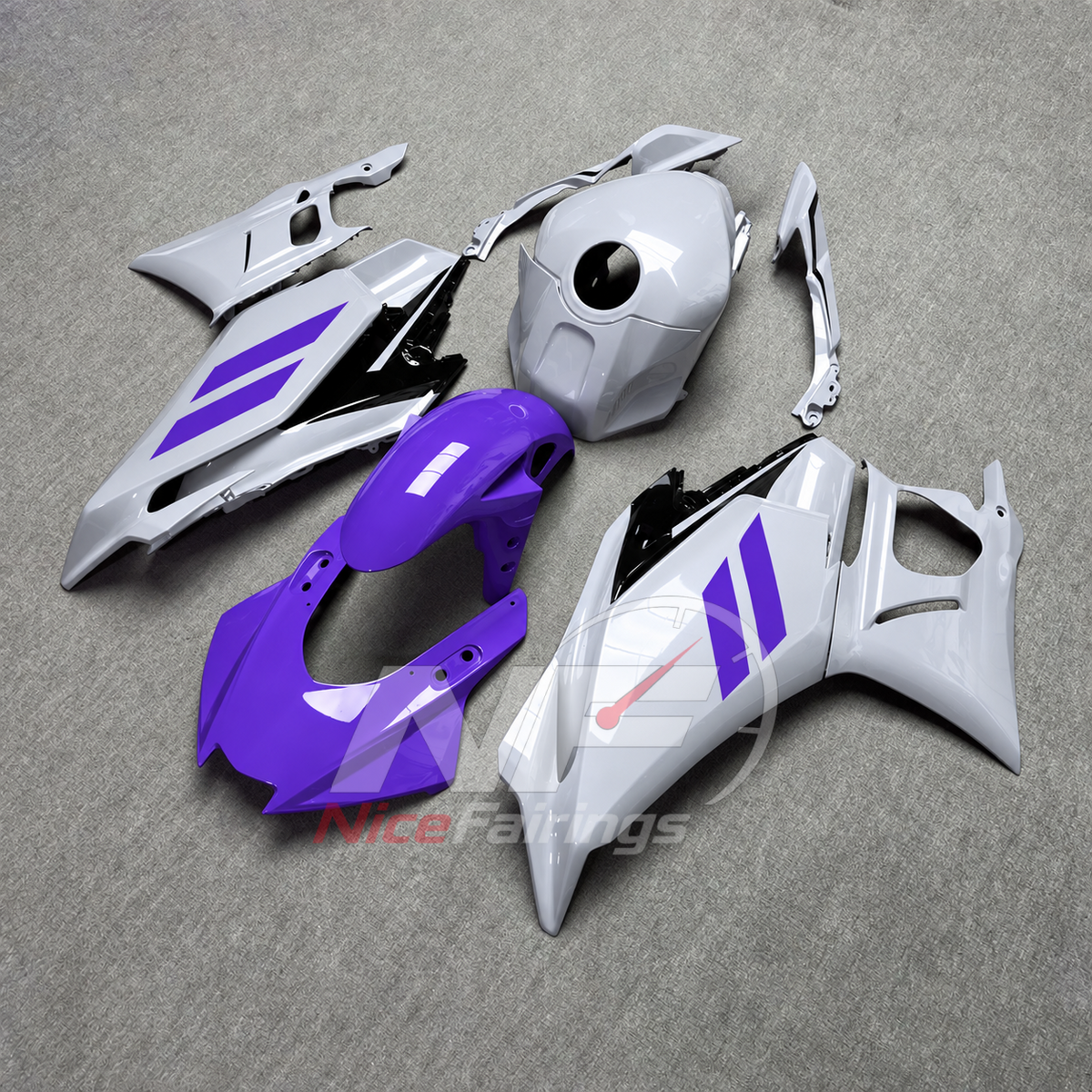 Aftermarket Replacement Fairing Panels Compatible with Yamaha YZF-R25 YZF-R3 2025-2026 | NiceFairings - front angle image
