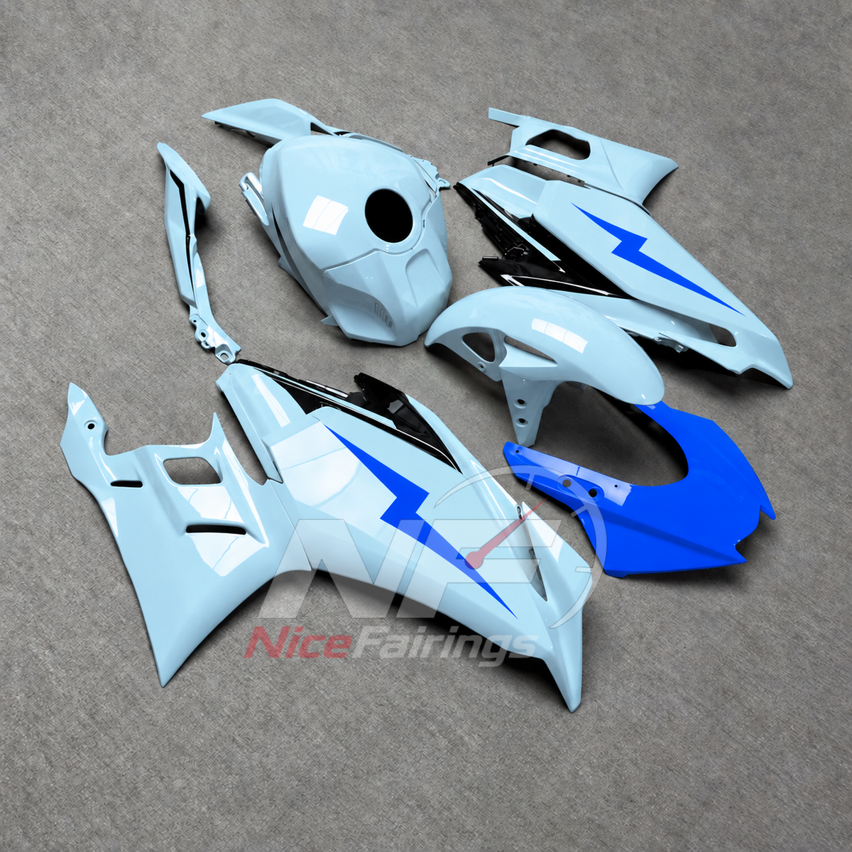 Custom-Painted Fairing Kit Fits Yamaha YZF-R25 YZF-R3 2025-2026 | NiceFairings - front angle image