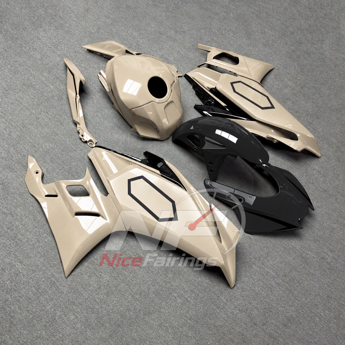 Aftermarket Sportbike Bodywork Set Fits Yamaha YZF-R25 YZF-R3 2025-2026 | NiceFairings - front angle image
