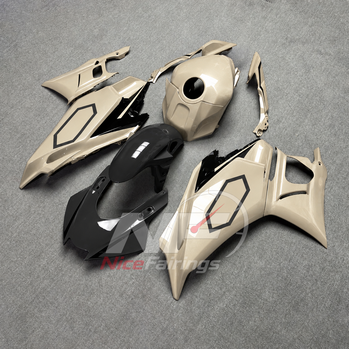 Aftermarket Sportbike Bodywork Set Fits Yamaha YZF-R25 YZF-R3 2025-2026 | NiceFairings - side angle image