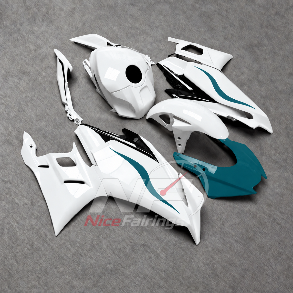 Replacement Motorcycle Fairing Set Fits Yamaha YZF-R25 YZF-R3 2025-2026 | NiceFairings - side angle image