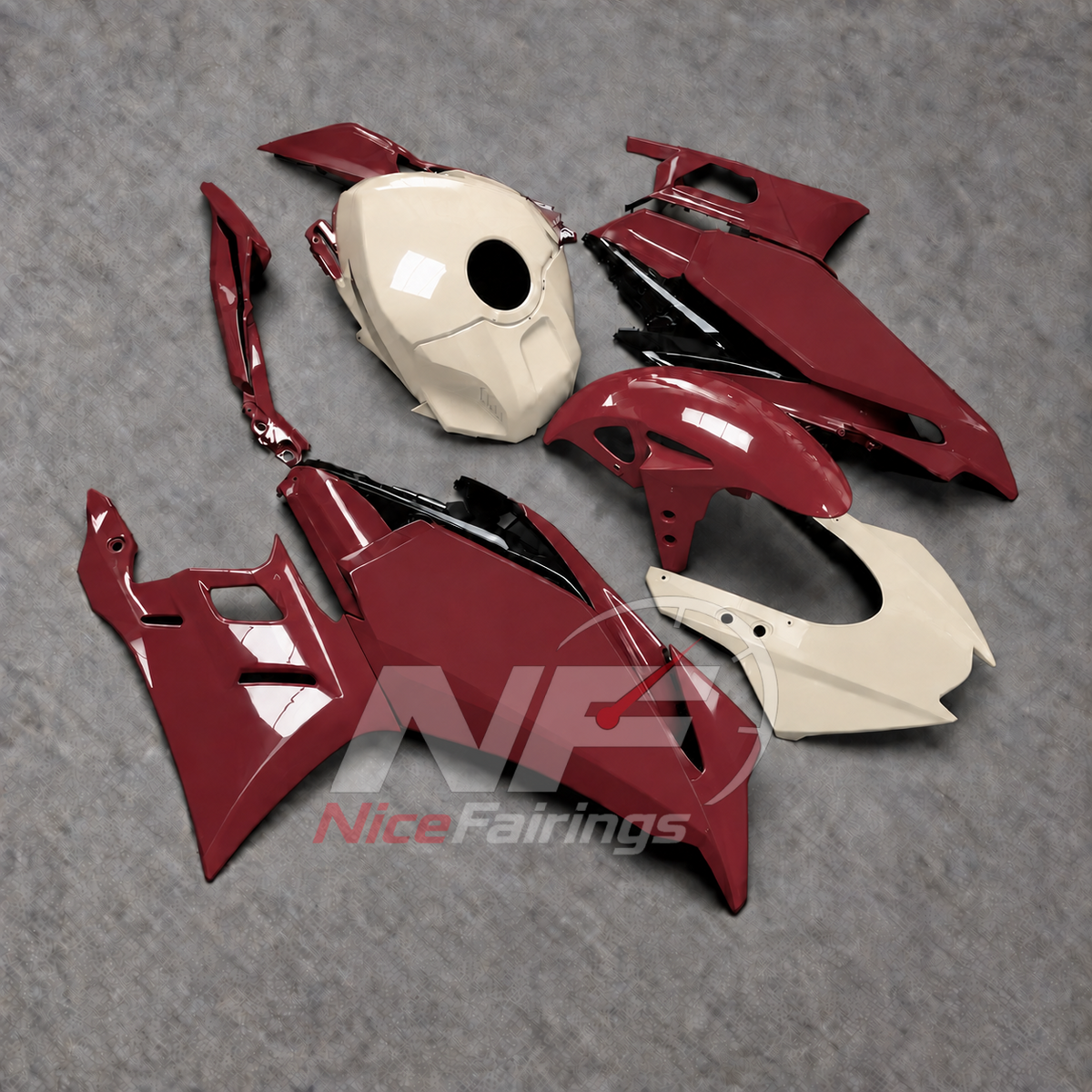 Aftermarket Motorcycle Fairing Kit Fits Yamaha YZF-R25 YZF-R3 2025-2026 | NiceFairings - side angle image
