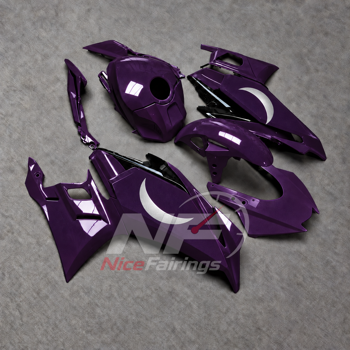 Aftermarket Replacement Fairing Panels Compatible with Yamaha YZF-R25 YZF-R3 2025-2026 | NiceFairings - front angle image