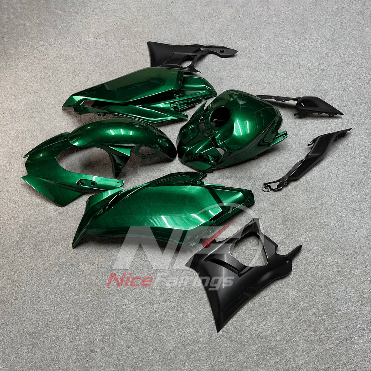 Aftermarket Motorcycle Fairing Kit Fits Yamaha YZF-R25 YZF-R3 2025-2026 | NiceFairings - front angle image