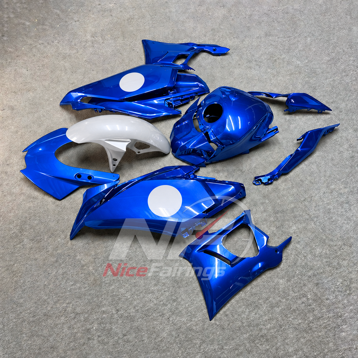 Aftermarket Replacement Fairing Panels Compatible with Yamaha YZF-R25 YZF-R3 2025-2026 | NiceFairings - front angle image
