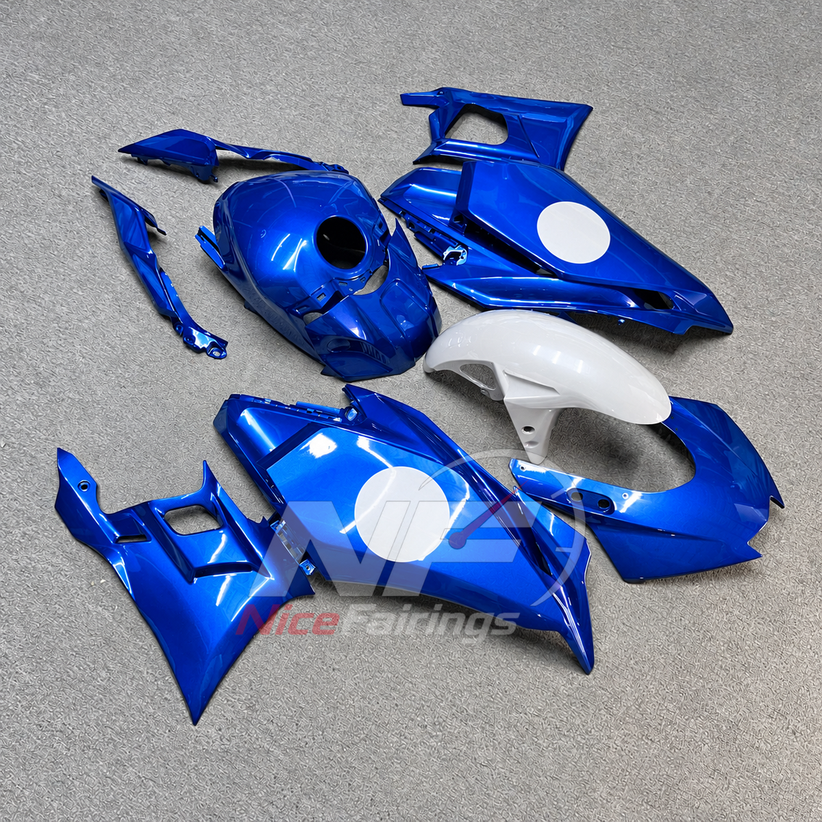 Aftermarket Replacement Fairing Panels Compatible with Yamaha YZF-R25 YZF-R3 2025-2026 | NiceFairings - side angle image