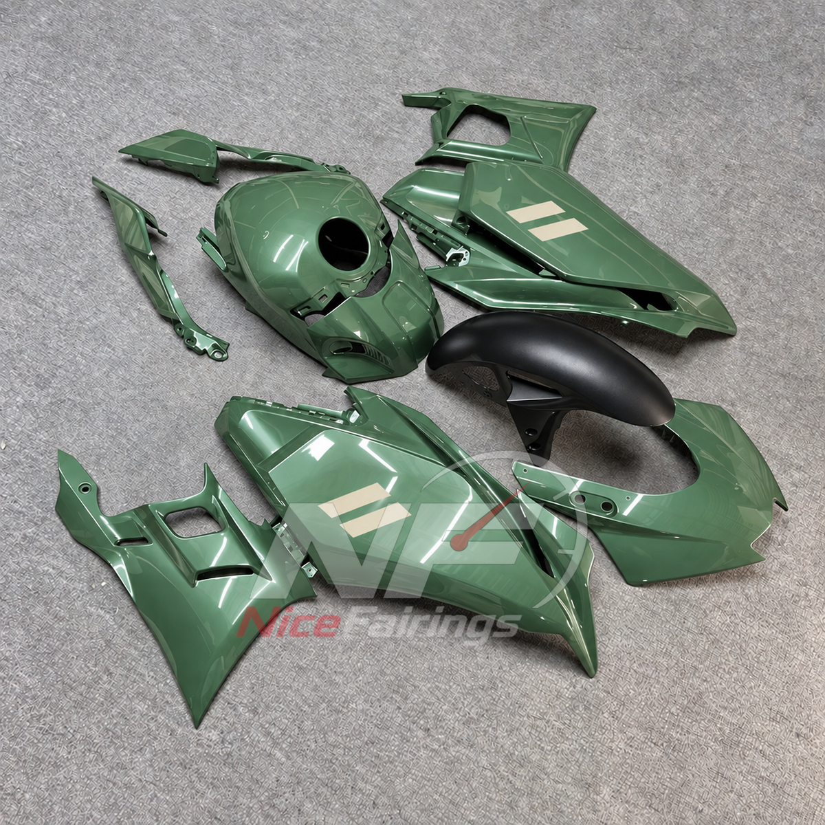 Custom-Painted Fairing Kit Fits Yamaha YZF-R25 YZF-R3 2025-2026 | NiceFairings - front angle image