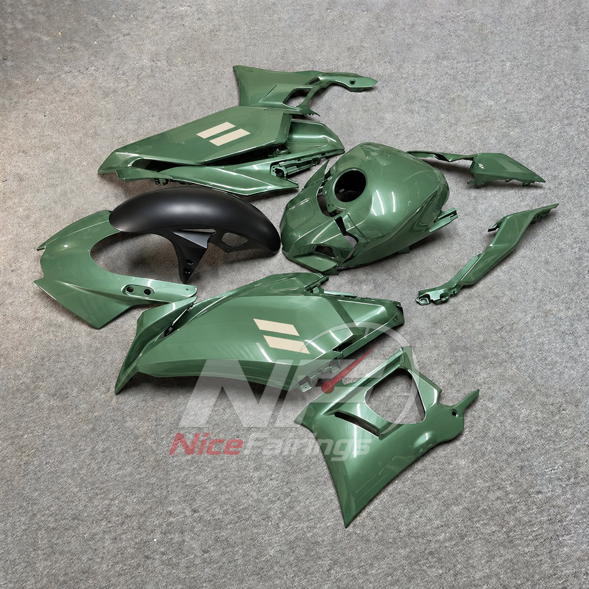 Custom-Painted Fairing Kit Fits Yamaha YZF-R25 YZF-R3 2025-2026 | NiceFairings - side angle image