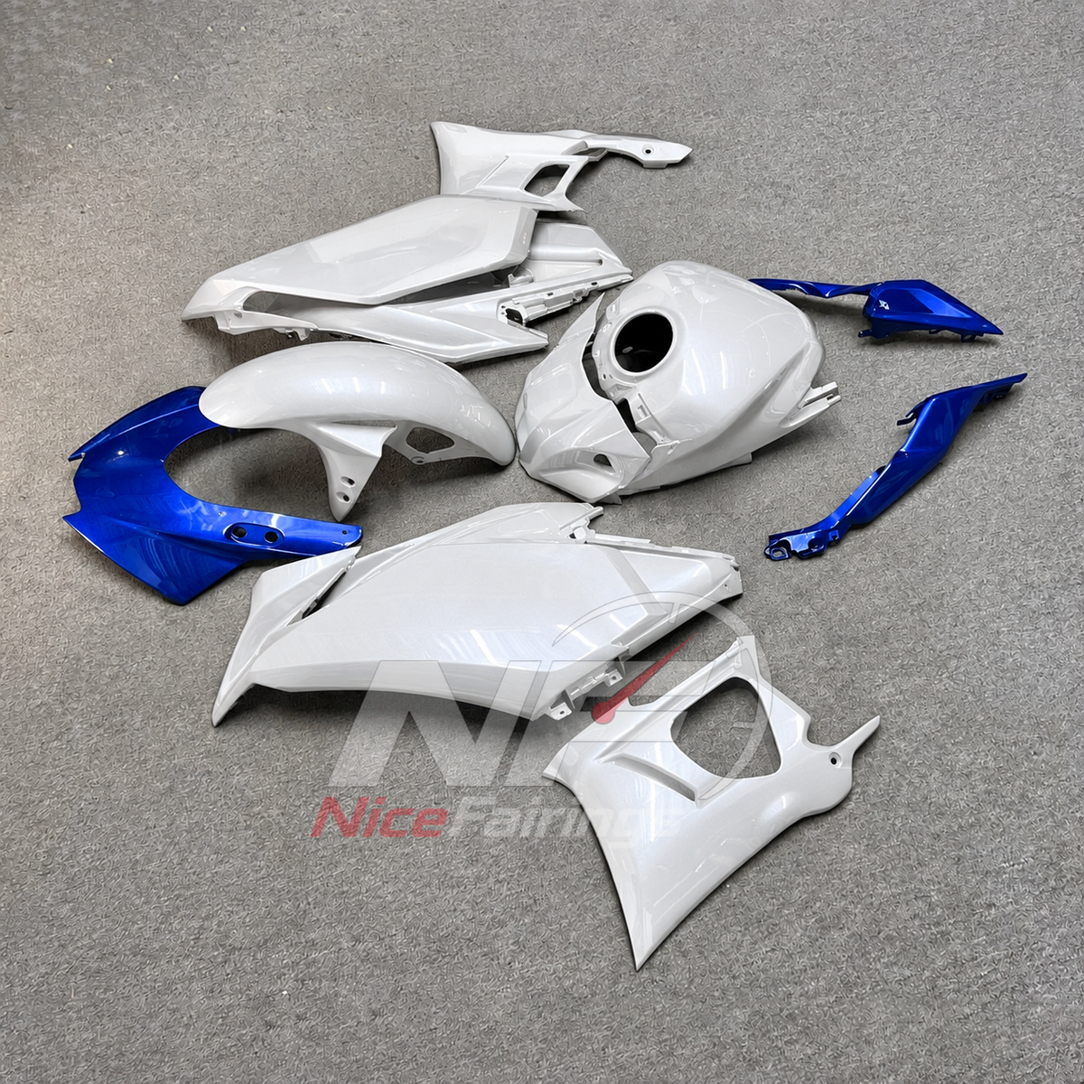 Replacement Motorcycle Fairing Set Fits Yamaha YZF-R25 YZF-R3 2025-2026 | NiceFairings - front angle image