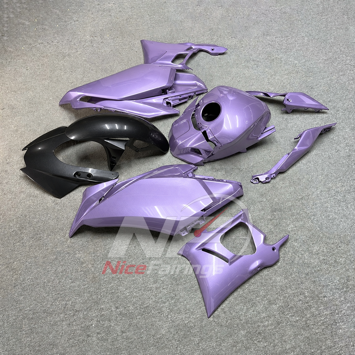 Aftermarket Replacement Fairing Panels Compatible with Yamaha YZF-R25 YZF-R3 2025-2026 | NiceFairings - front angle image