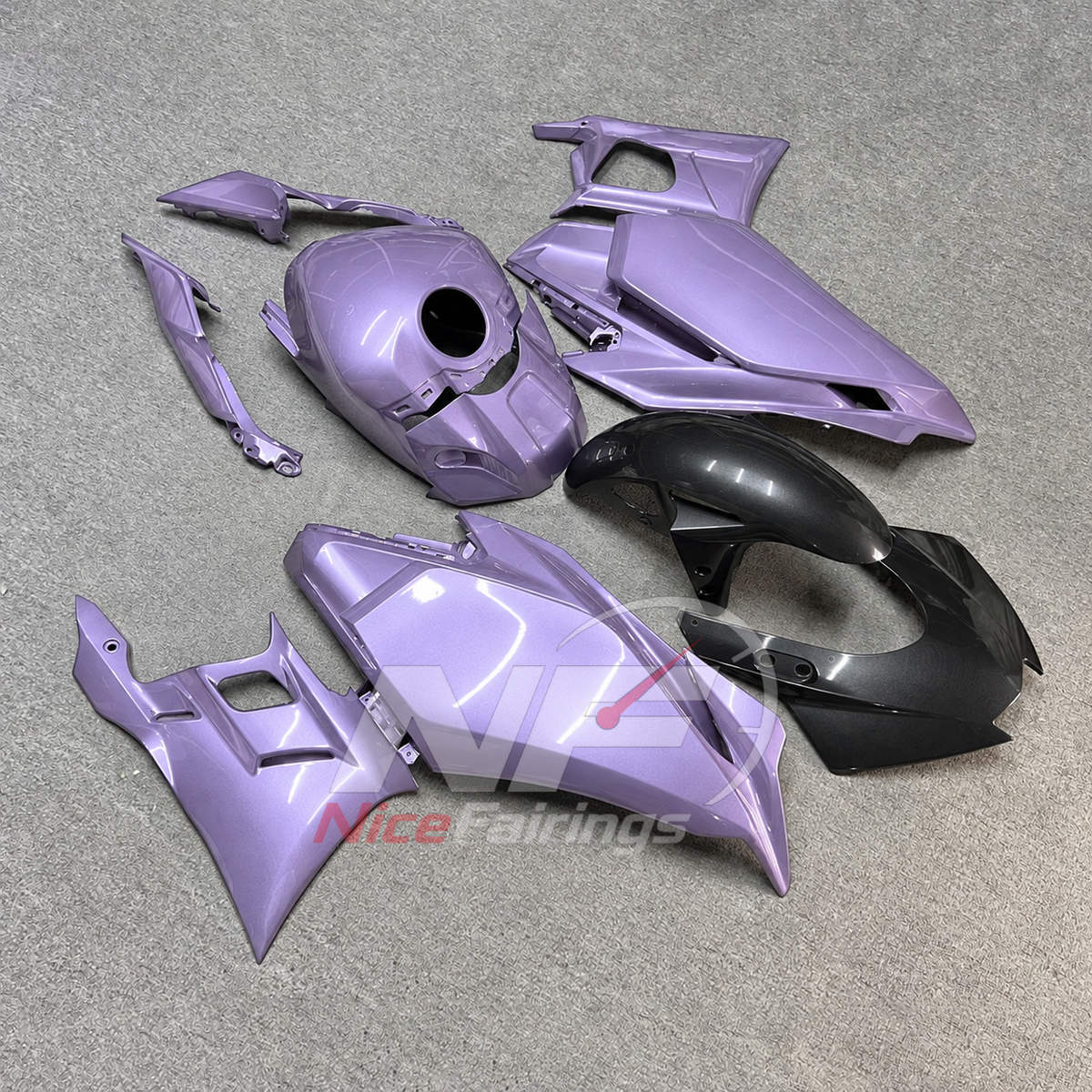 Aftermarket Replacement Fairing Panels Compatible with Yamaha YZF-R25 YZF-R3 2025-2026 | NiceFairings - side angle image