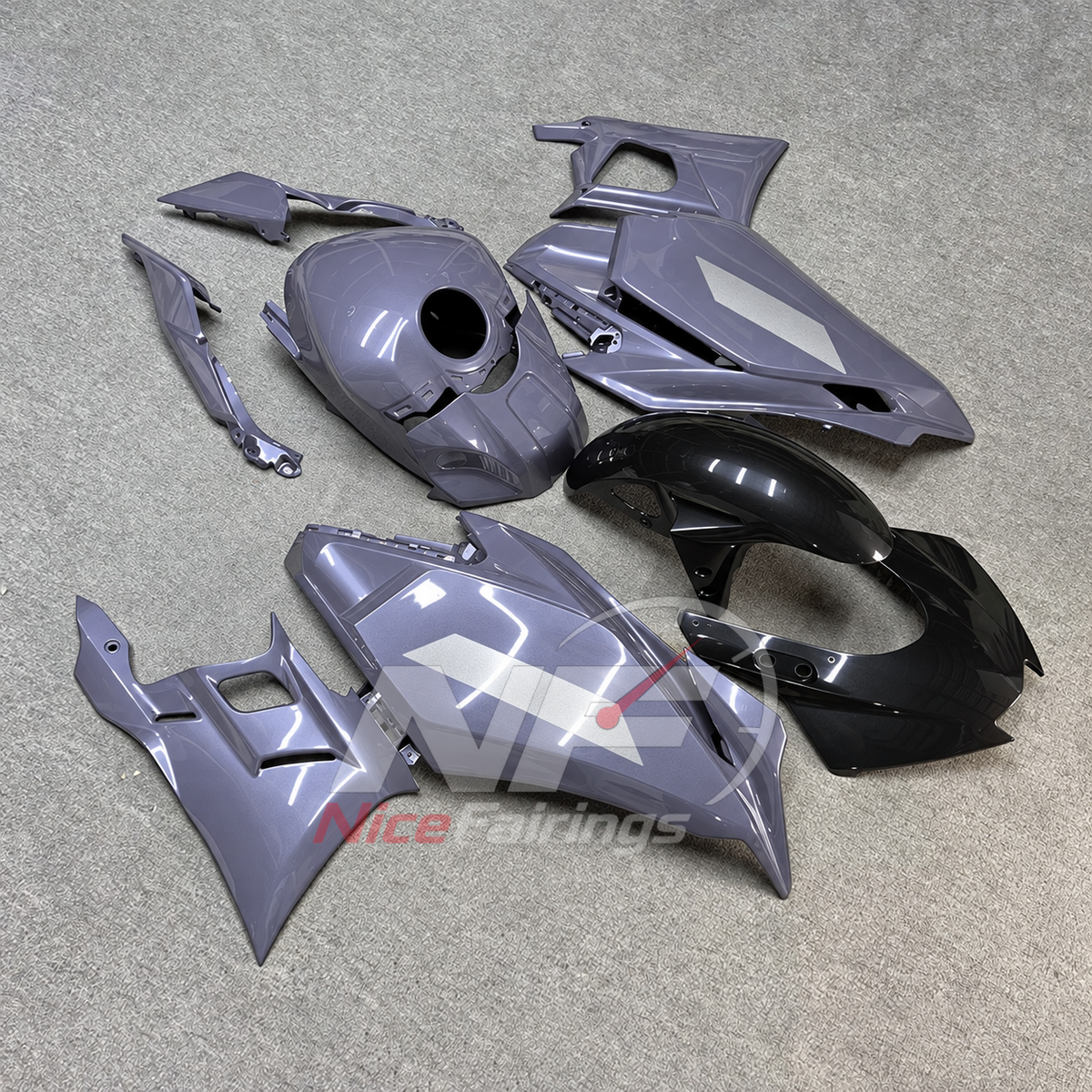 Custom-Painted Fairing Kit Fits Yamaha YZF-R25 YZF-R3 2025-2026 | NiceFairings - side angle image
