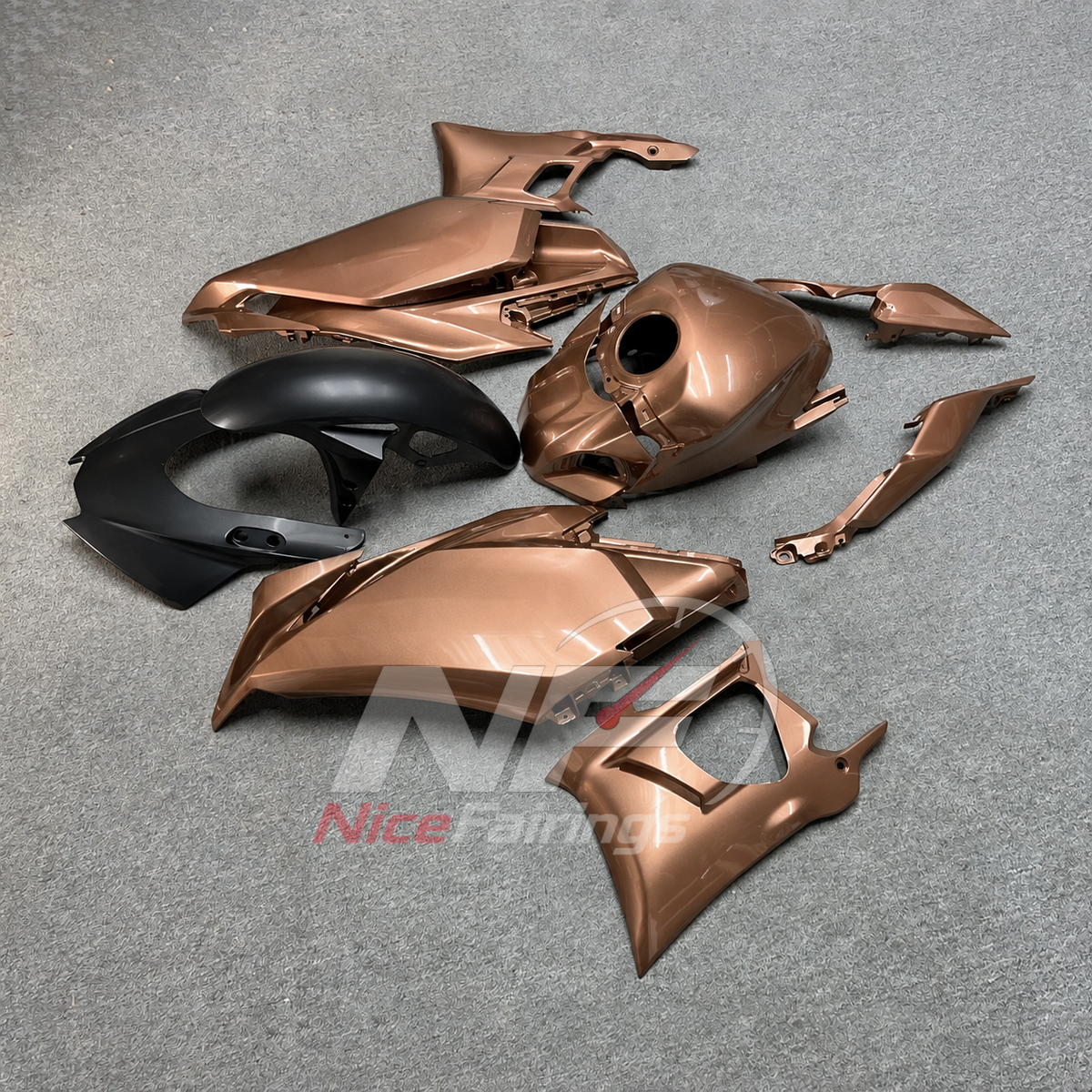 Replacement Motorcycle Fairing Set Fits Yamaha YZF-R25 YZF-R3 2025-2026 | NiceFairings - front angle image