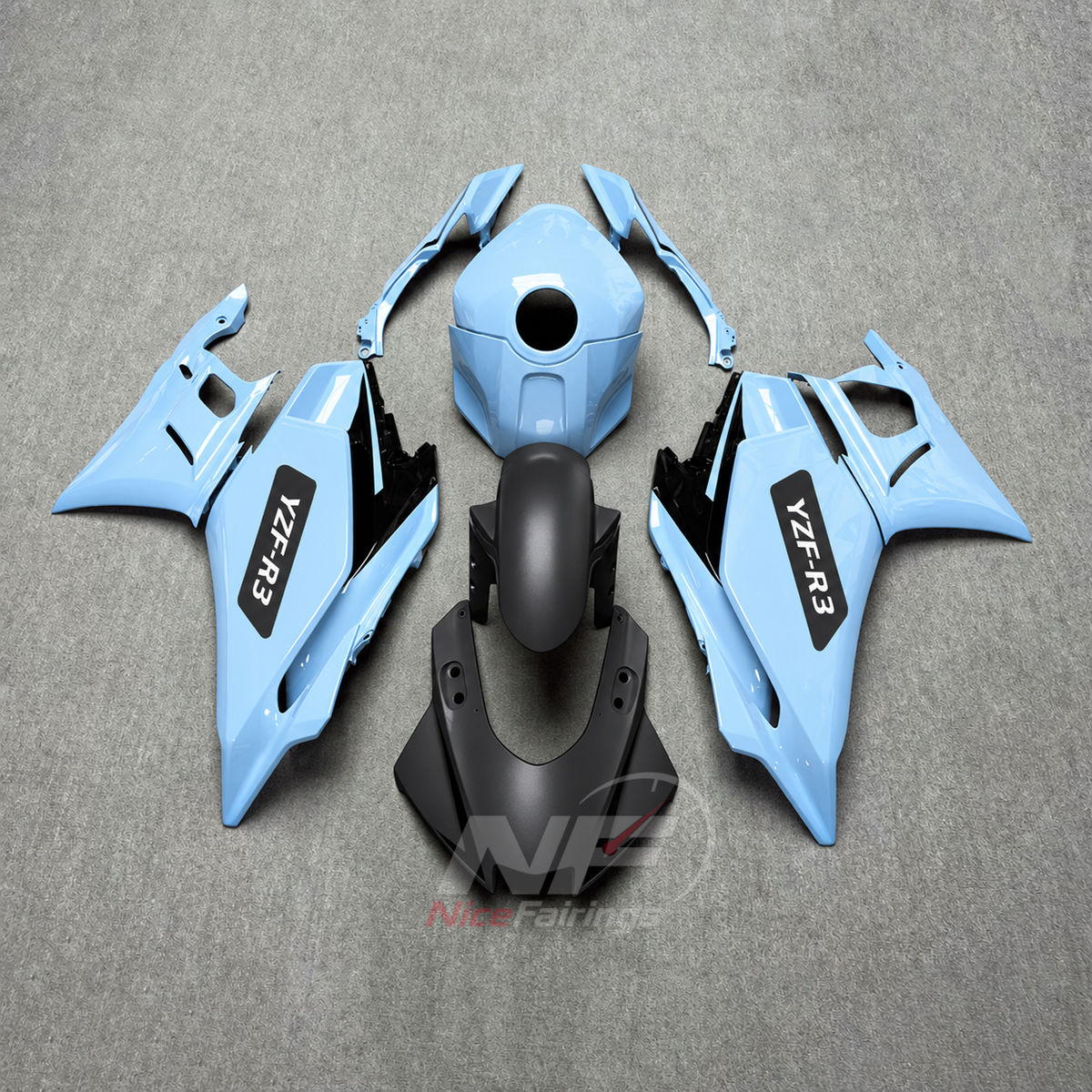 Custom-Painted Motorcycle Fairings Compatible with Yamaha YZF-R25 YZF-R3 2025-2026 | NiceFairings - main product image