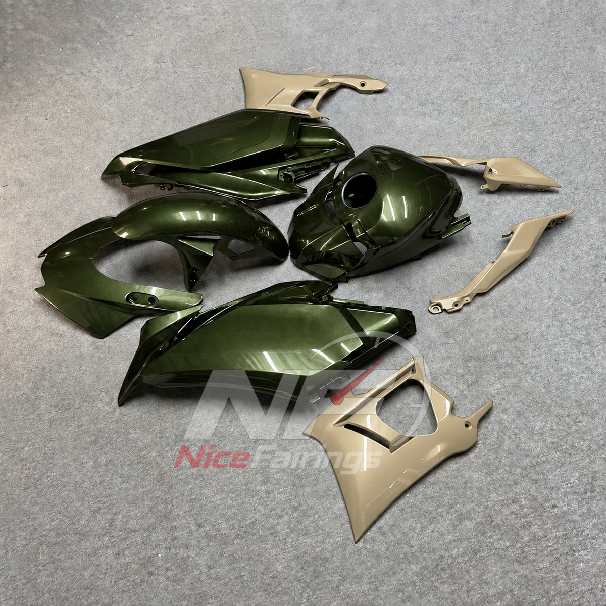 Custom-Painted Fairing Kit Fits Yamaha YZF-R25 YZF-R3 2025-2026 | NiceFairings - side angle image