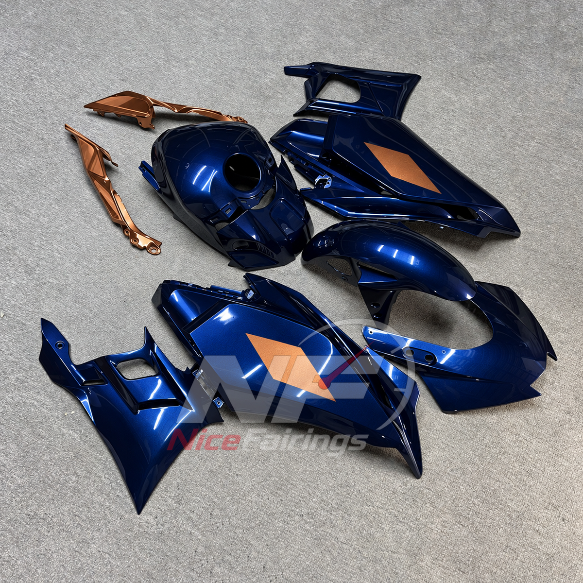 Aftermarket Sportbike Bodywork Set Fits Yamaha YZF-R25 YZF-R3 2025-2026 | NiceFairings - front angle image