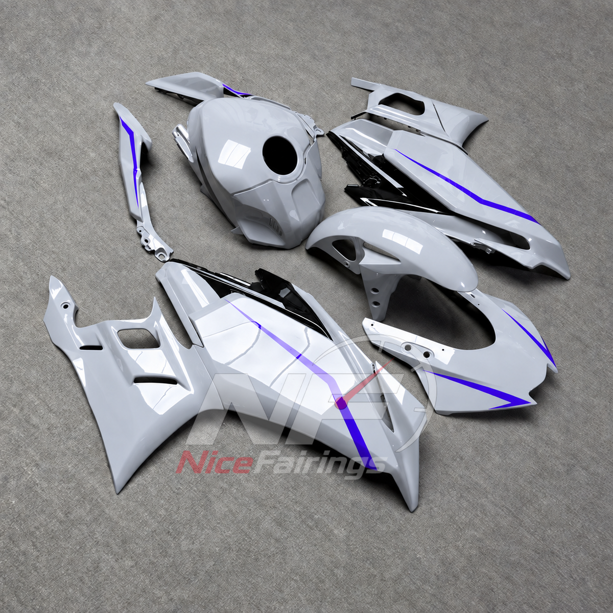 Custom-Painted Bodywork Kit Fits Yamaha YZF-R25 YZF-R3 2025-2026 | NiceFairings - side angle image