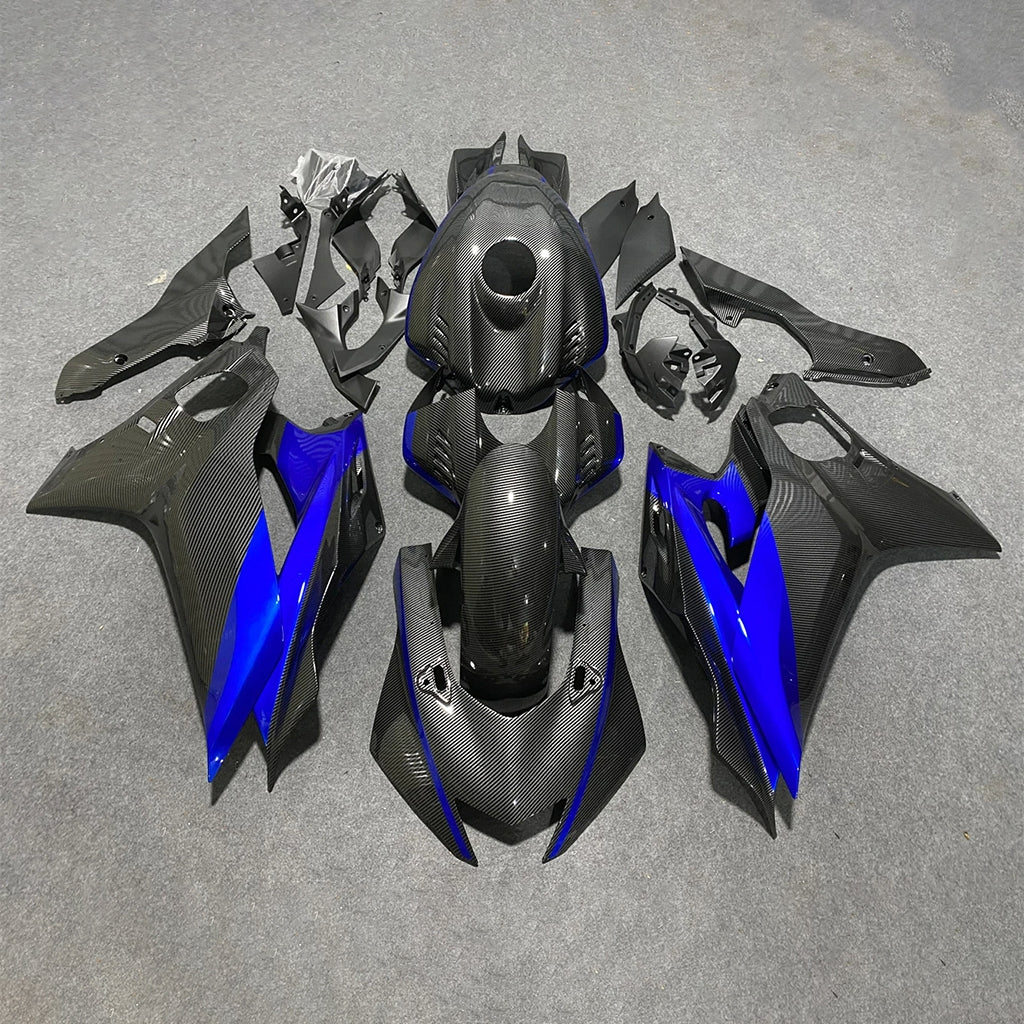 For YAMAHA YZF-R6 2017-2026 R6 Carbon Fiber Look Accents Aftermarket 100% Fit Sport Fairings Kit | NiceFairings - paint design NO.1 option image