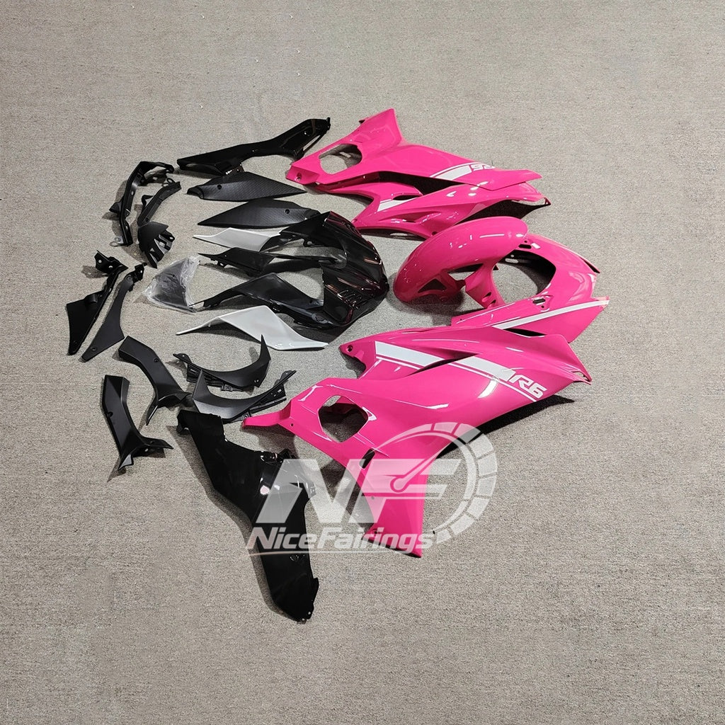 For YAMAHA YZF-R6 2017-2026 R6 Plastic Aftermarket Custom Color Full Body Fairings Kit | NiceFairings - rear angle image