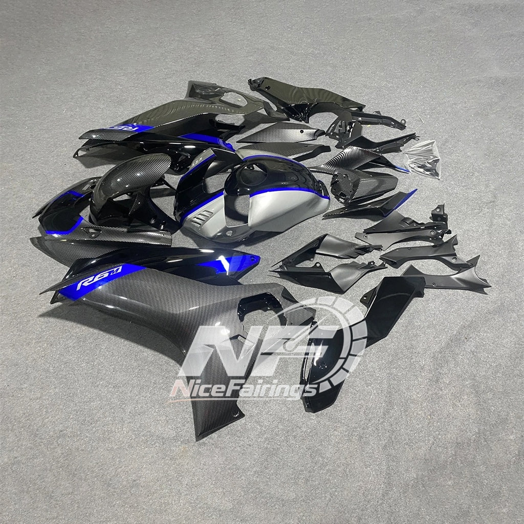 For YAMAHA YZF-R6 2017-2026 R6 17-26 Neon Fluorescent Custom Color Aftermarket 100% Fairings Kit | NiceFairings - side angle image