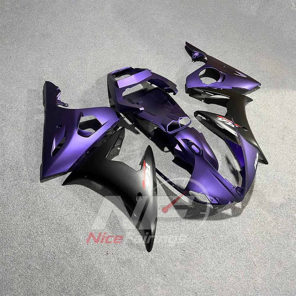 Injection-Molded ABS Bodywork Set Compatible with YAMAHA YZF-R6 RJ09 2003-2005 - Purple | NiceFairings - front angle image
