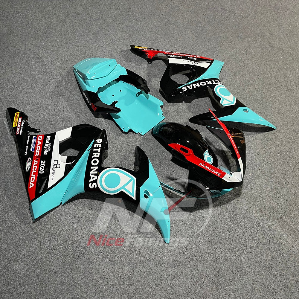 Aftermarket ABS Cowling Set Fits YAMAHA YZF-R6 RJ09 2003-2005 - Turquoise Graphic | NiceFairings - front angle image