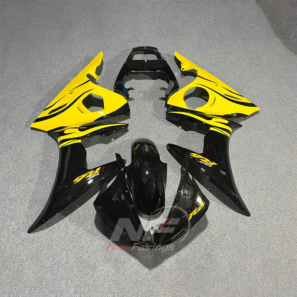 Full Replacement ABS Plastics Kit Fits YAMAHA YZF-R6 RJ09 2003-2005 - Yellow Black | NiceFairings - main product image
