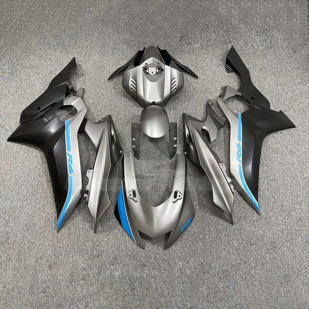 For YAMAHA YZF-R6 2017-2026 R6 17-26 Aftermarket 100% Fit Plastic Custom Color Full Fairings Kit | NiceFairings - paint design NO.6 option image