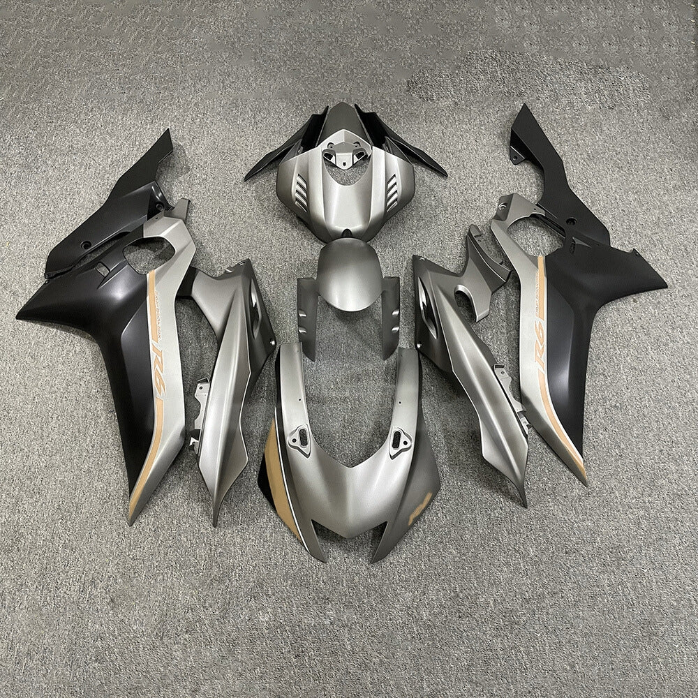 For YAMAHA YZF-R6 2017-2026 R6 17-26 Aftermarket 100% Fit Plastic Custom Color Full Fairings Kit | NiceFairings - paint design NO.5 option image